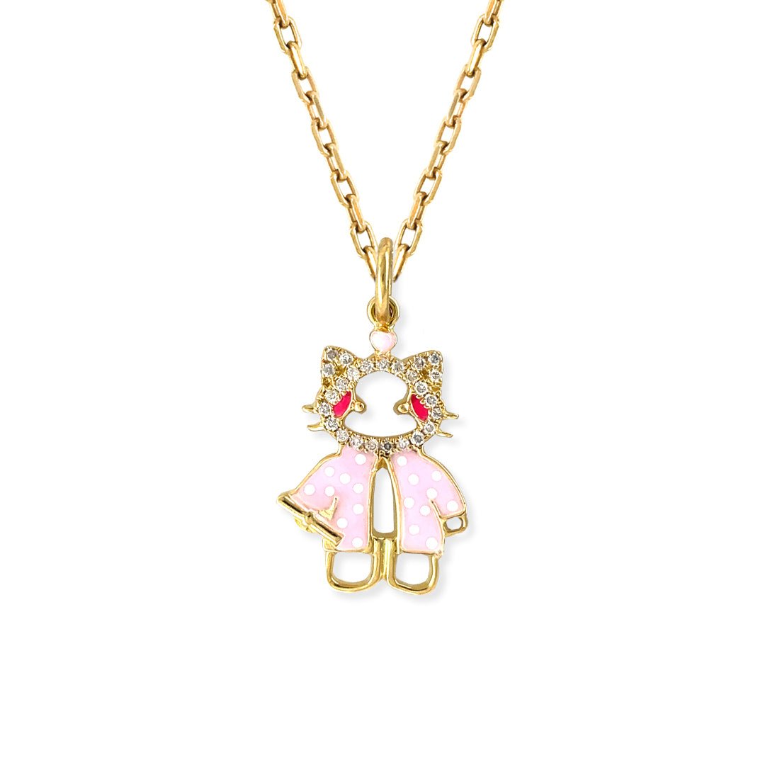 "Maya The Kitten" Necklace - Baby Fitaihi"Maya The Kitten" Necklace