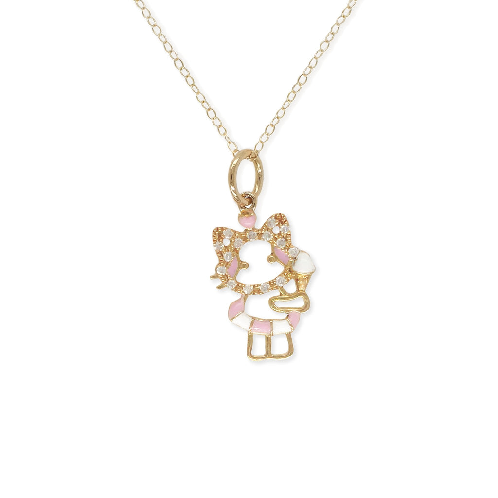 "Maya The Kitten" Necklace - Baby Fitaihi"Maya The Kitten" Necklace