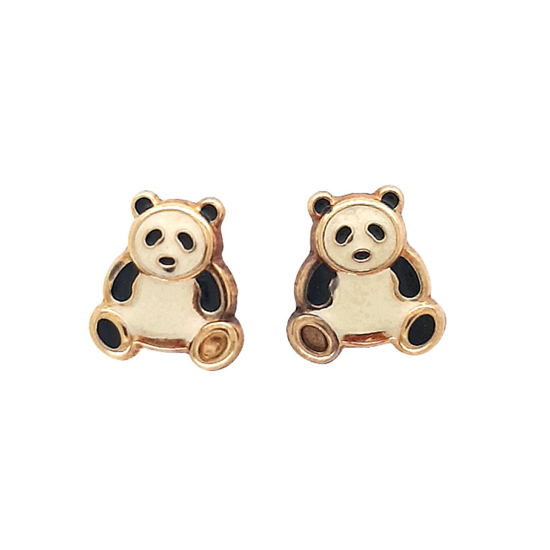 Mini Panda Earrings - Baby FitaihiMini Panda Earrings