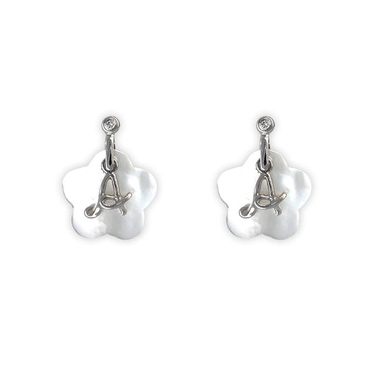 My Name Starts With "A" Flower Earrings - Baby FitaihiMy Name Starts With "A" Flower Earrings