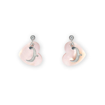 My Name Starts With "ب" Heart Earrings - Baby FitaihiMy Name Starts With "ب" Heart Earrings