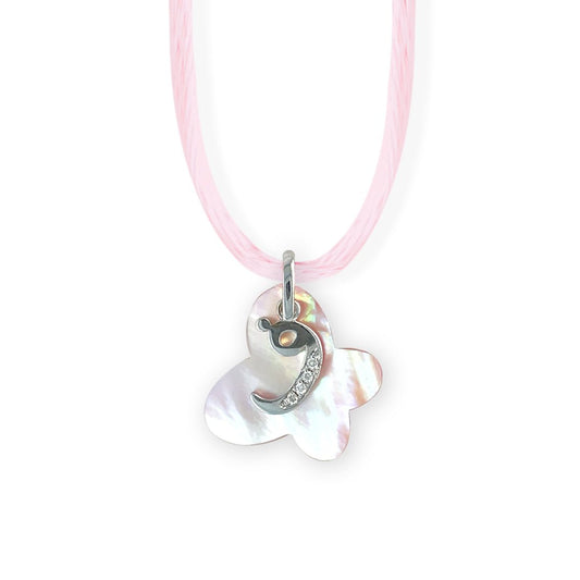 My Name Starts With "ف" Butterfly Necklace - Baby FitaihiMy Name Starts With "ف" Butterfly Necklace