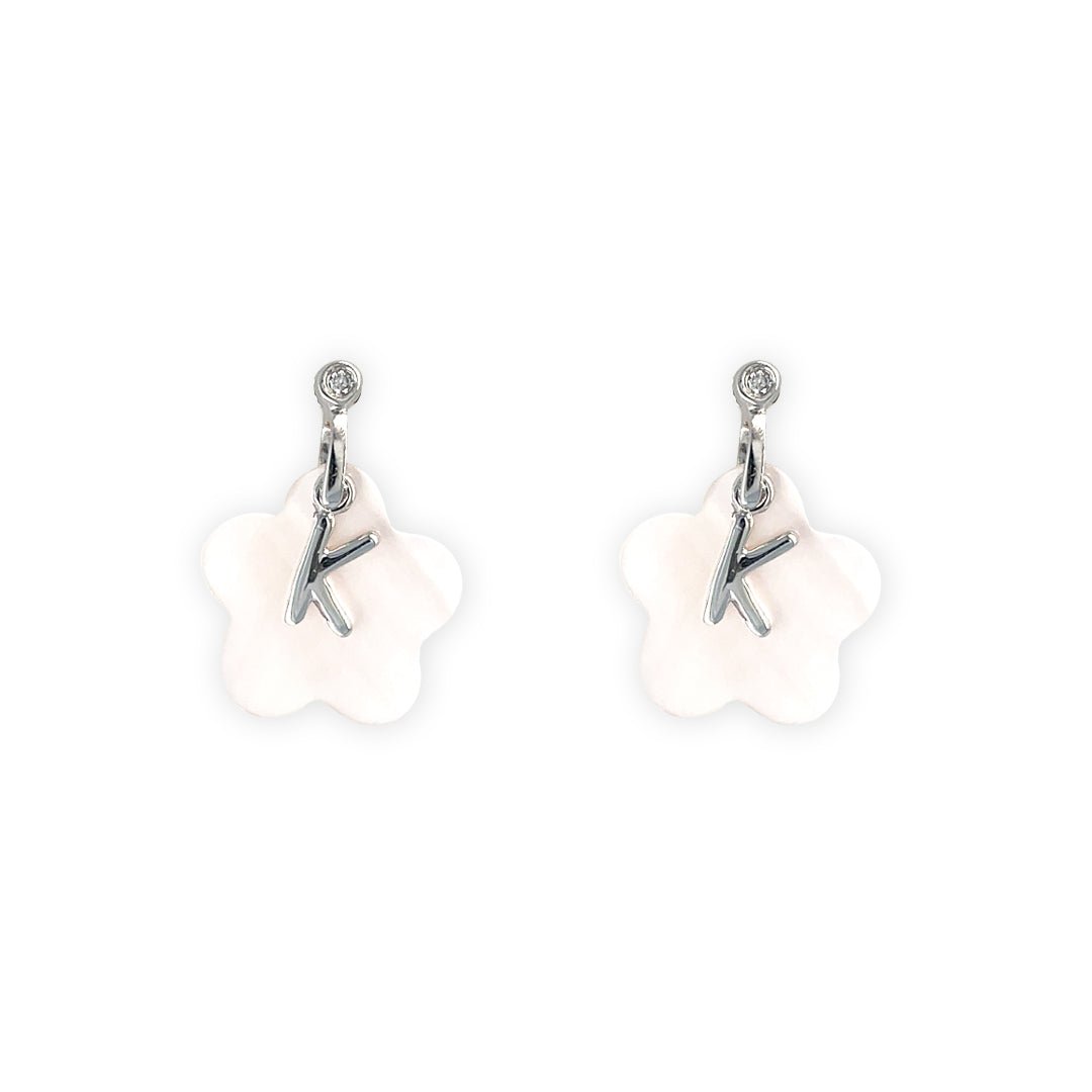 My Name Starts With "K" Flower Earrings - Baby FitaihiMy Name Starts With "K" Flower Earrings