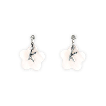 My Name Starts With "K" Flower Earrings - Baby FitaihiMy Name Starts With "K" Flower Earrings