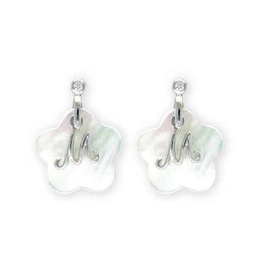My Name Starts With "M" Flower Earrings - Baby FitaihiMy Name Starts With "M" Flower Earrings