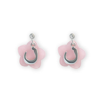 My Name Starts With "ن" Flower Earrings - Baby FitaihiMy Name Starts With "ن" Flower Earrings