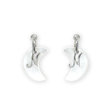 My Name Starts With "N" Moon Earrings - Baby FitaihiMy Name Starts With "N" Moon Earrings