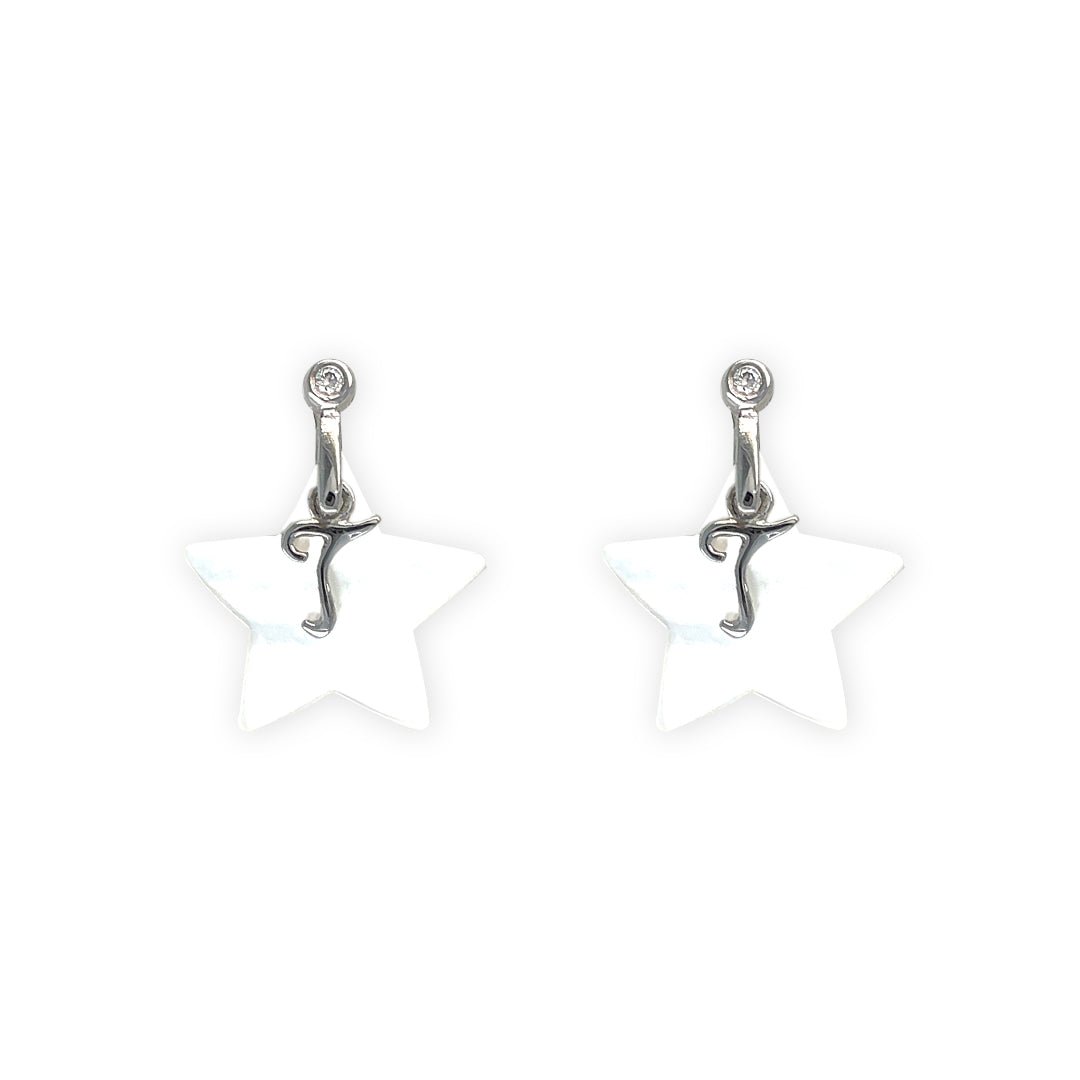 My Name Starts With "T" Star Earrings - Baby FitaihiMy Name Starts With "T" Star Earrings