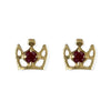 My Princess Gold & Ruby Earrings - Baby FitaihiMy Princess Gold & Ruby Earrings