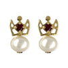 My Princess Gold & Ruby Earrings - Baby FitaihiMy Princess Gold & Ruby Earrings