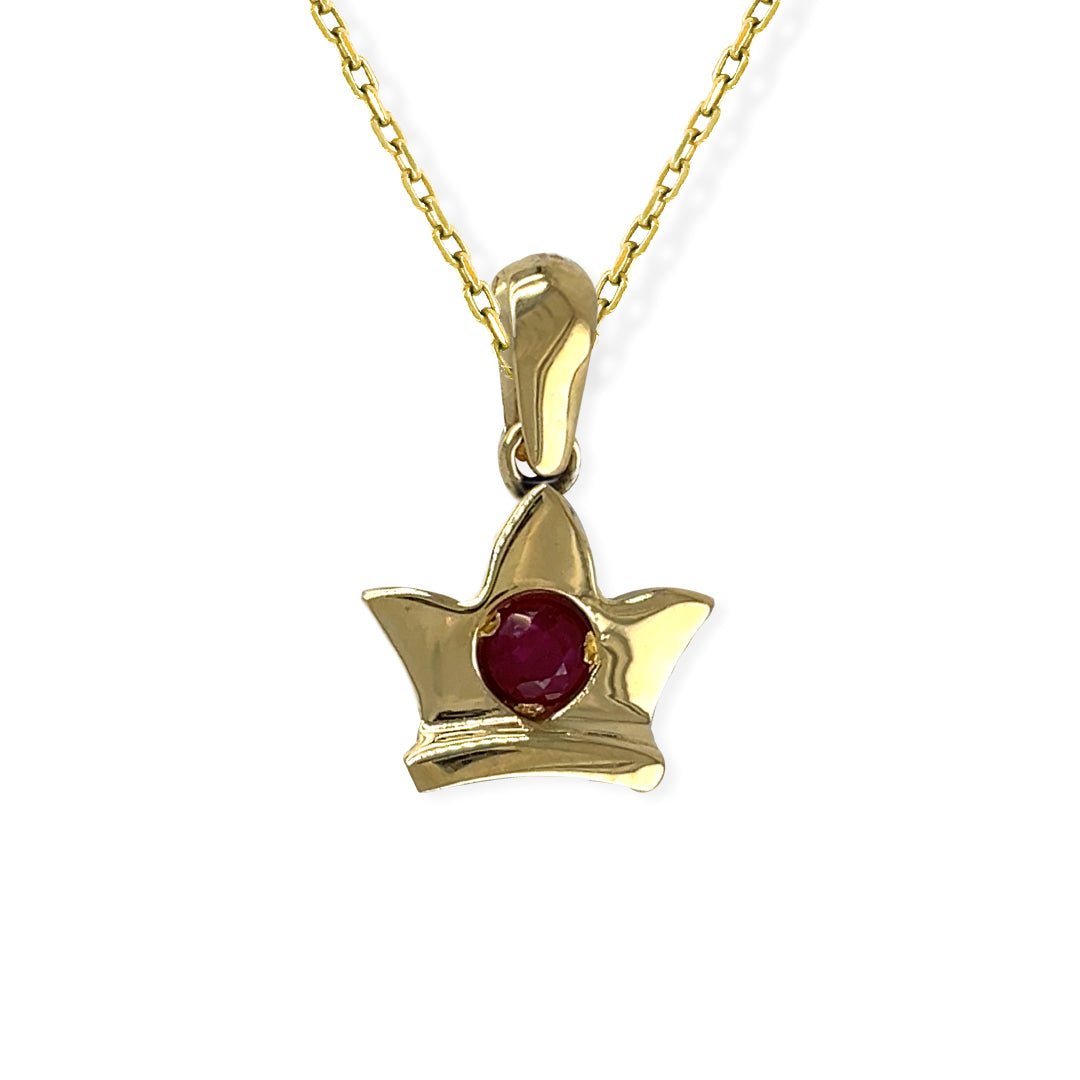 My Princess Gold & Ruby Necklace - Baby FitaihiMy Princess Gold & Ruby Necklace