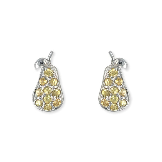 Pear Shape Gold Earrings - Baby FitaihiPear Shape Gold Earrings