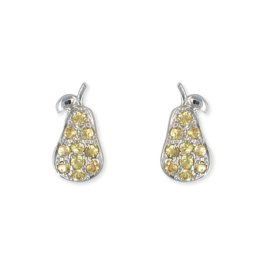 Pear Shape Gold Earrings - Baby FitaihiPear Shape Gold Earrings