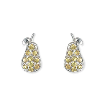 Pear Shape Gold Earrings - Baby FitaihiPear Shape Gold Earrings