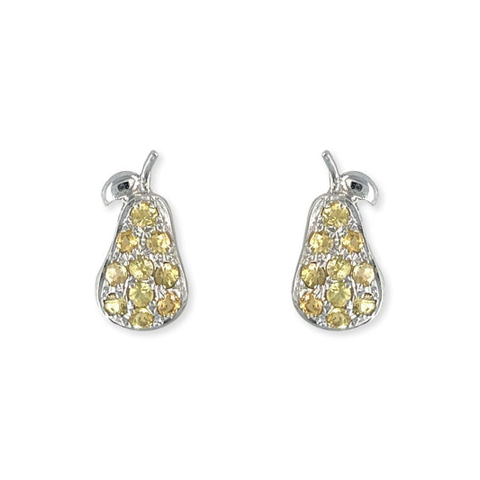 Pear Shape Gold Earrings - Baby FitaihiPear Shape Gold Earrings