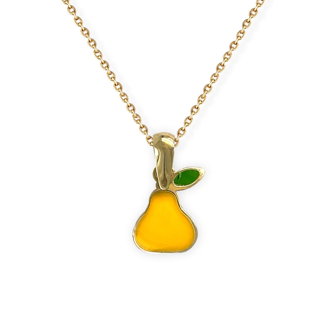 Pear Shape Gold Necklace - Baby FitaihiPear Shape Gold Necklace