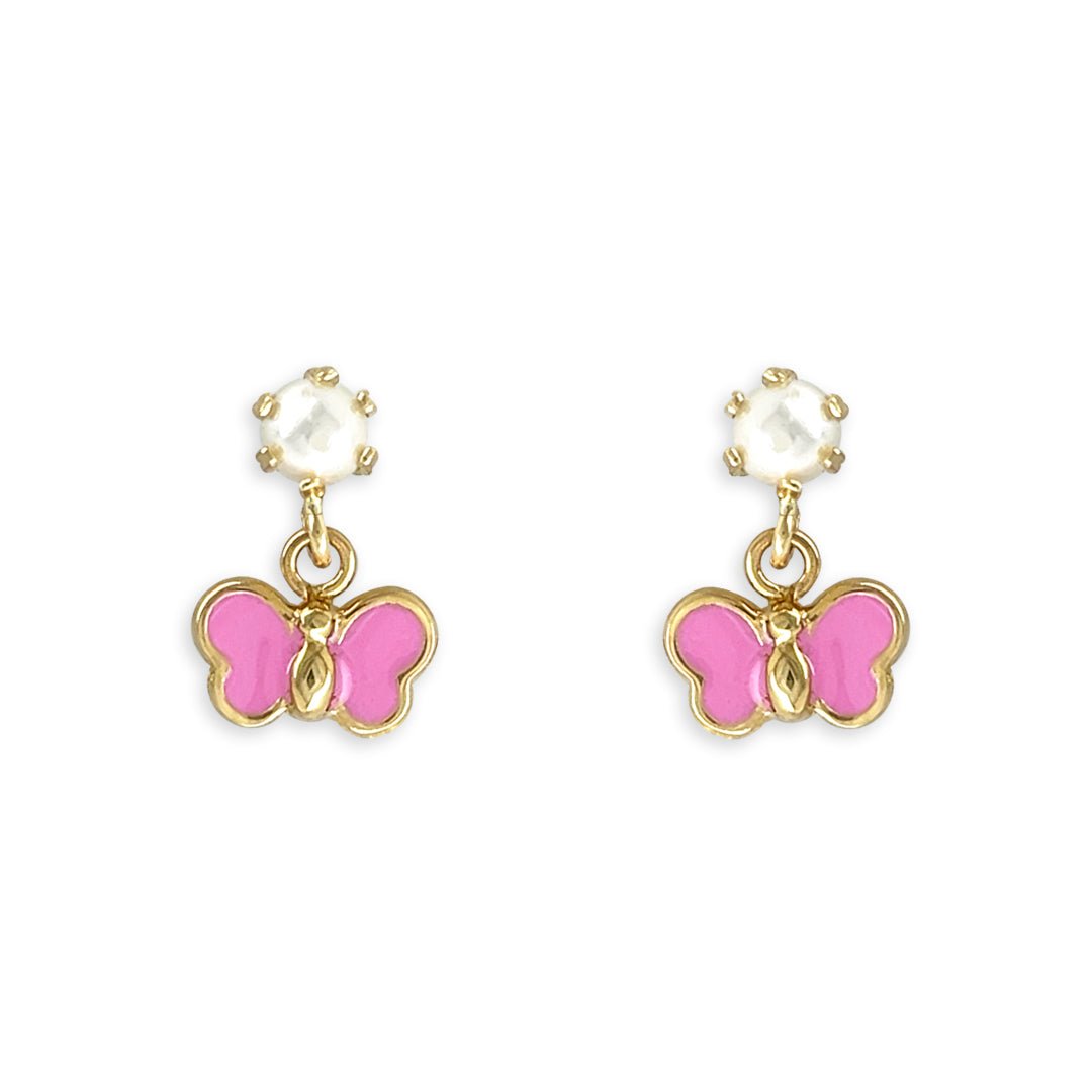 Pearl Butterfly Earring - Baby FitaihiPearl Butterfly Earring