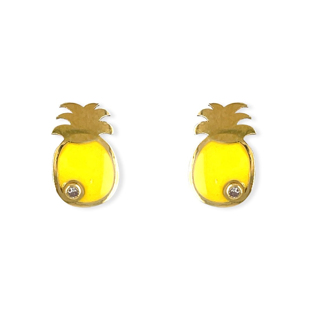 Pineapple Shape Earrings - Baby FitaihiPineapple Shape Earrings