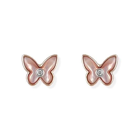 Pink Butterfly Earrings - Baby FitaihiPink Butterfly Earrings