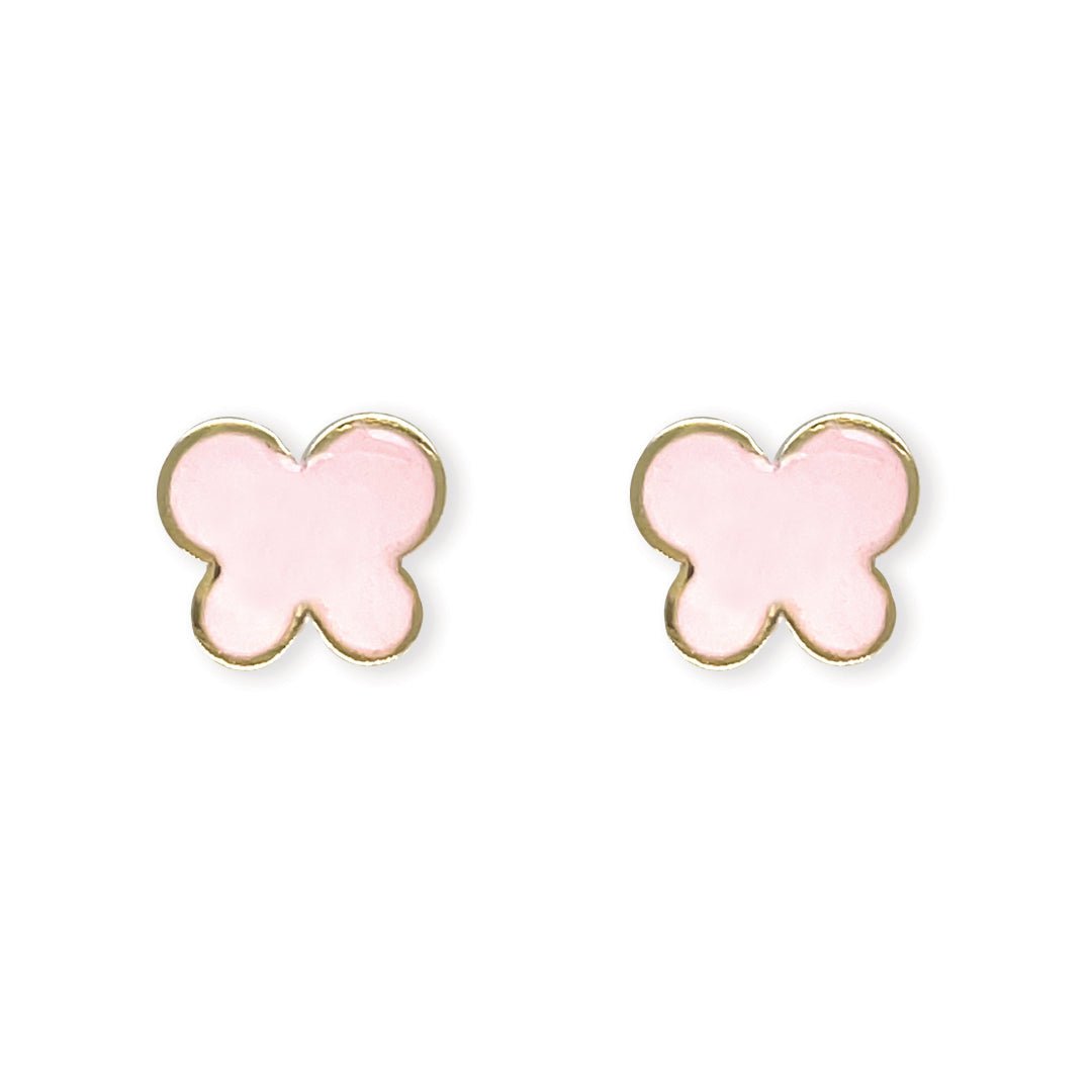 Pink Butterfly Earrings - Baby FitaihiPink Butterfly Earrings