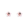 Pink Flower shape Gold Earrings - Baby FitaihiPink Flower shape Gold Earrings