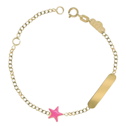 Pink Star Gold Bracelet - Baby FitaihiPink Star Gold Bracelet