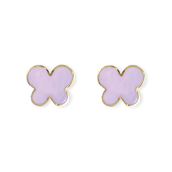 Purple Butterfly Earring - Baby FitaihiPurple Butterfly Earring