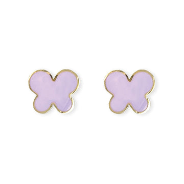 Purple Butterfly Earring - Baby FitaihiPurple Butterfly Earring