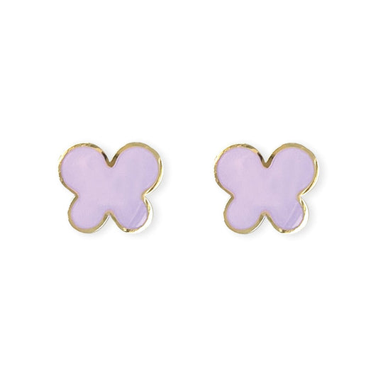 Purple Butterfly Earring - Baby FitaihiPurple Butterfly Earring