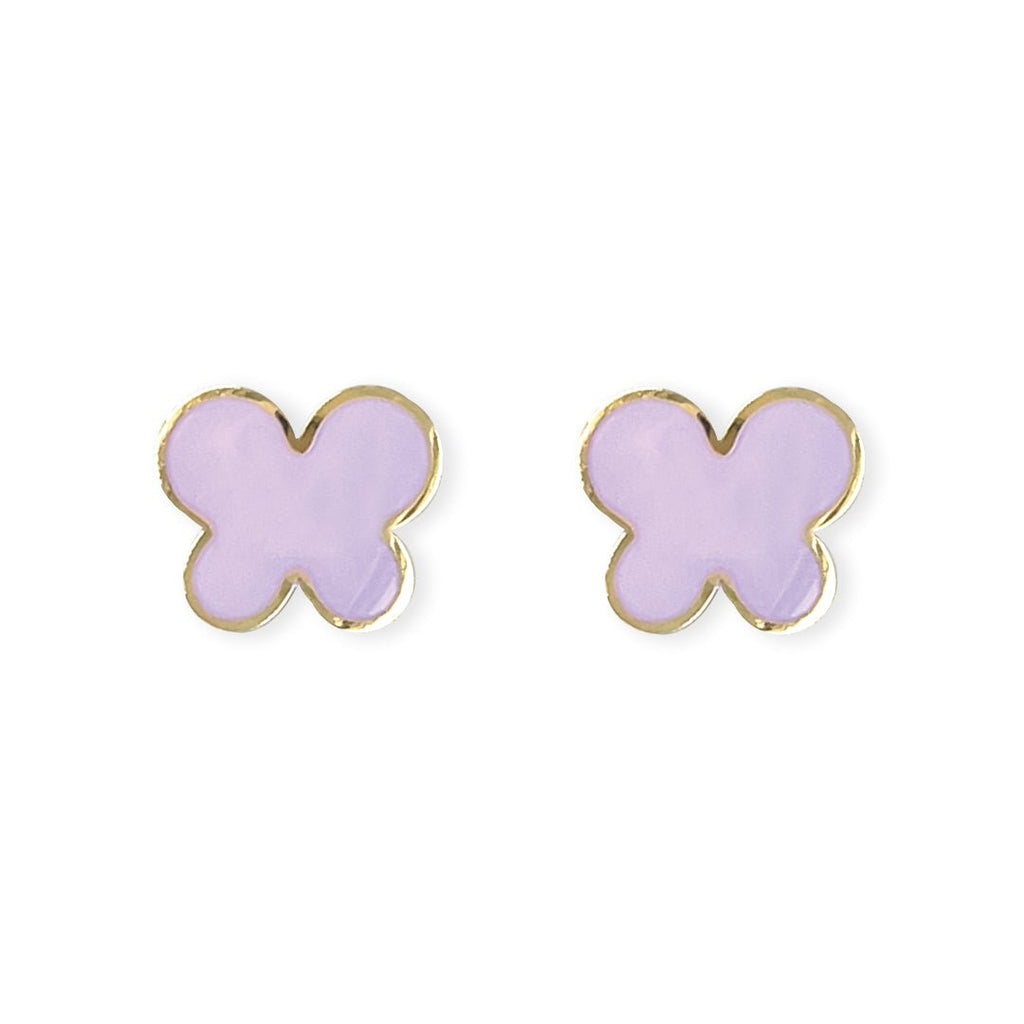 Purple Butterfly Earring - Baby FitaihiPurple Butterfly Earring