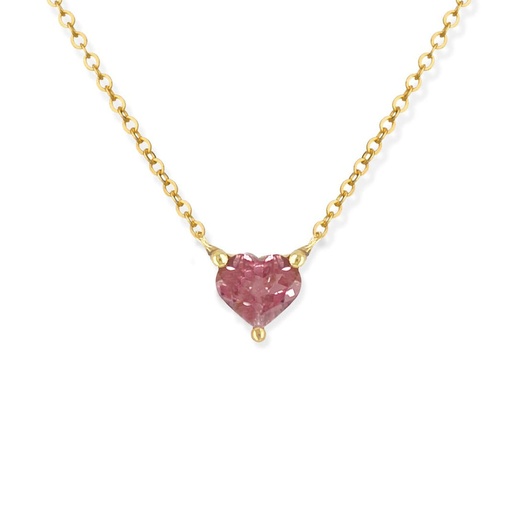 Ruby Heart Necklace - Baby FitaihiRuby Heart Necklace