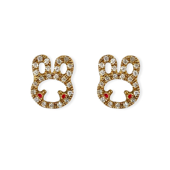 "Sherry The Bunny" Earrings - Baby Fitaihi"Sherry The Bunny" Earrings