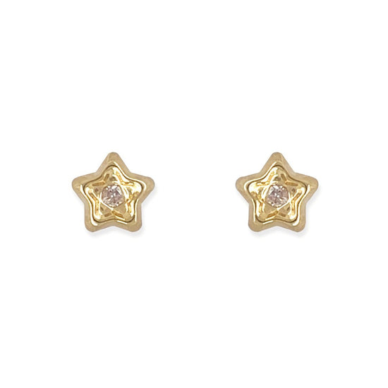 Star Shape Gold Earring - Baby FitaihiStar Shape Gold Earring