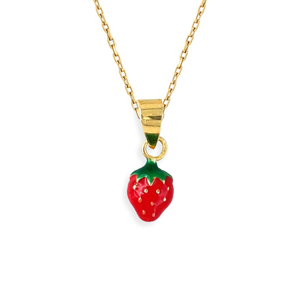 Strawberry shape Necklace - Baby FitaihiStrawberry shape Necklace