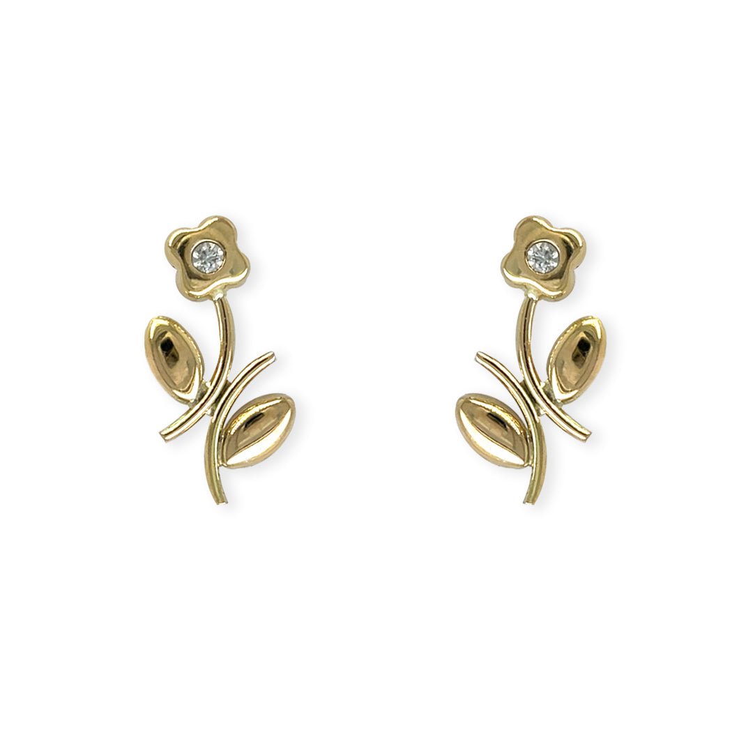 The Flower Diamond Earring - Baby FitaihiThe Flower Diamond Earring