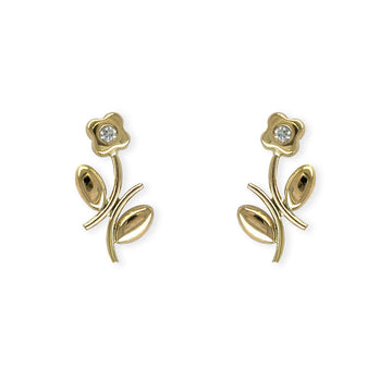 The Flower Diamond Earring - Baby FitaihiThe Flower Diamond Earring