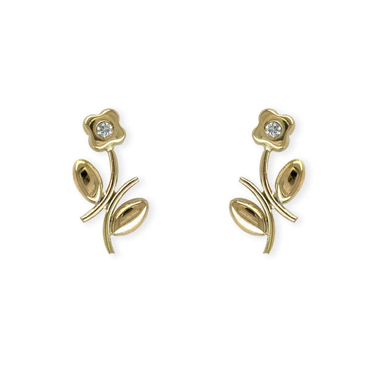 The Flower Diamond Earring - Baby FitaihiThe Flower Diamond Earring