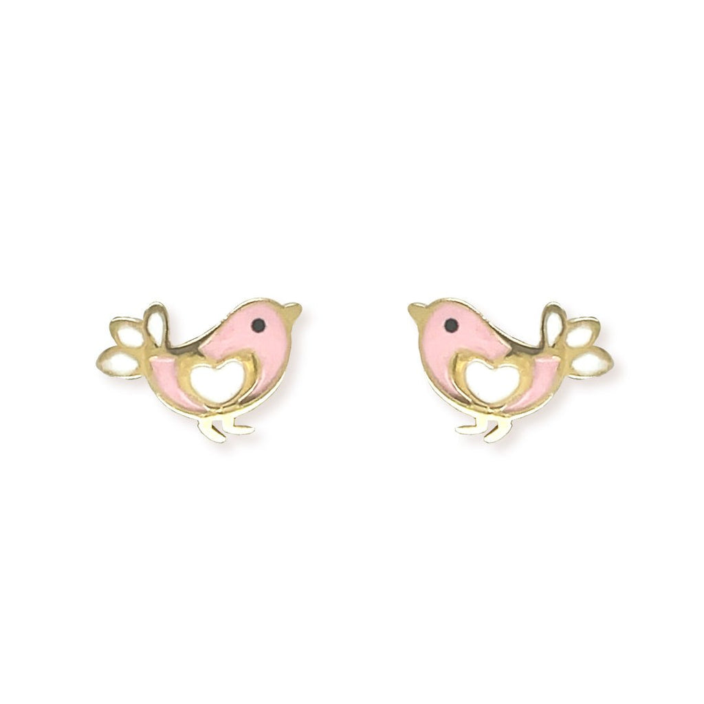 The Pink Bird Earrings - Baby FitaihiThe Pink Bird Earrings