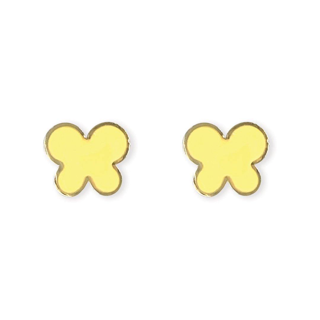 Yellow Butterfly Earring - Baby FitaihiYellow Butterfly Earring