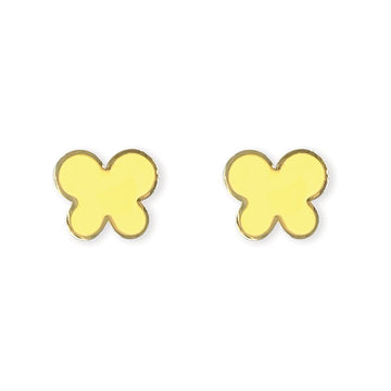 Yellow Butterfly Earring - Baby FitaihiYellow Butterfly Earring