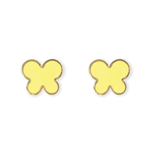 Yellow Butterfly Earring - Baby FitaihiYellow Butterfly Earring