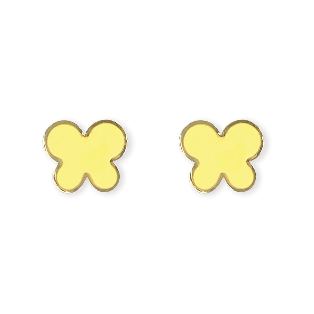 Yellow Butterfly Earring - Baby FitaihiYellow Butterfly Earring