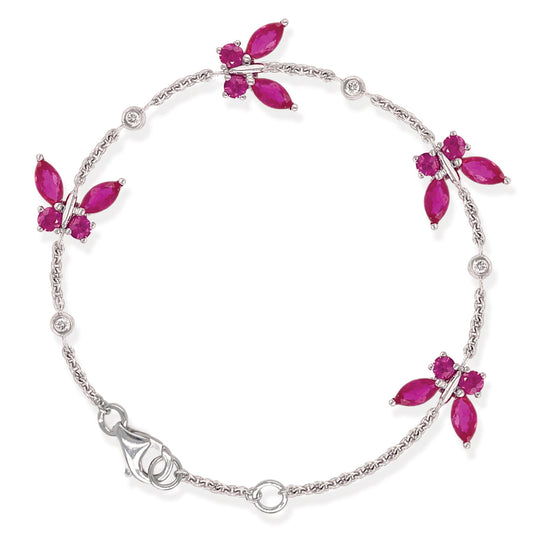 Ruby Butterflies Bracelet - Baby Fitaihi
