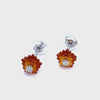 Roses Citrine Earrings