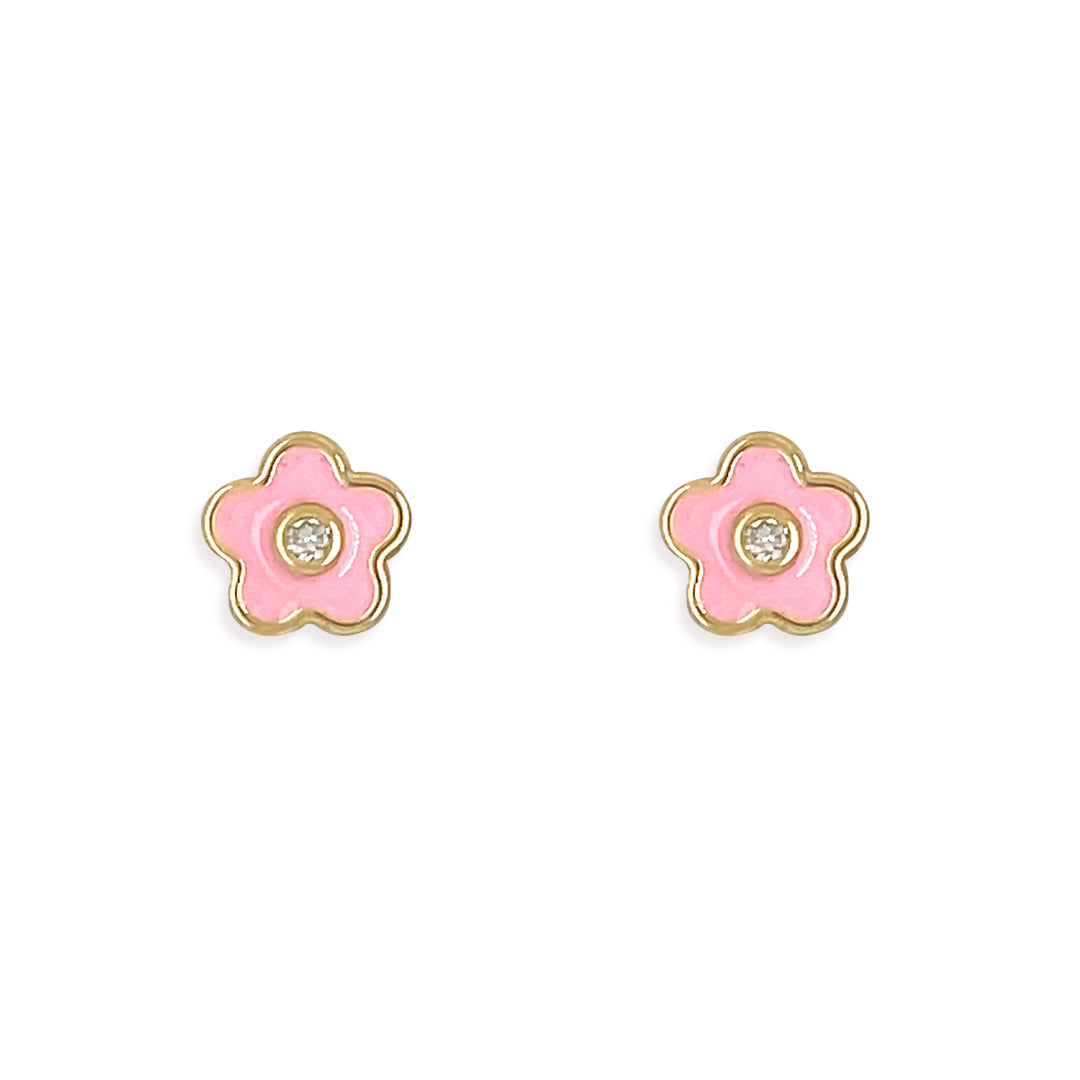 Pink Flower Stud - Baby Fitaihi