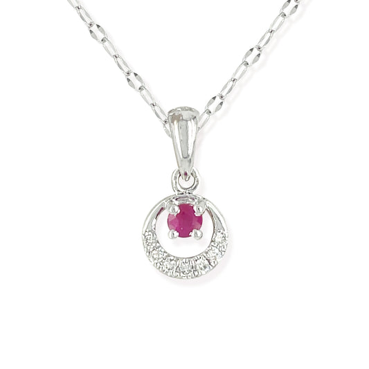 Diamond Ruby Necklace - Baby Fitaihi
