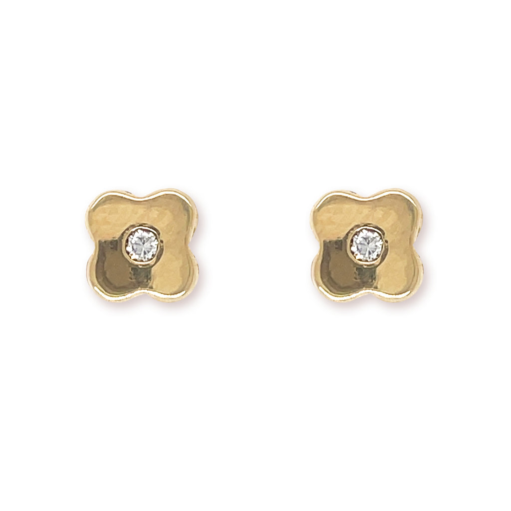 Four Petal Flower Studs - Baby Fitaihi