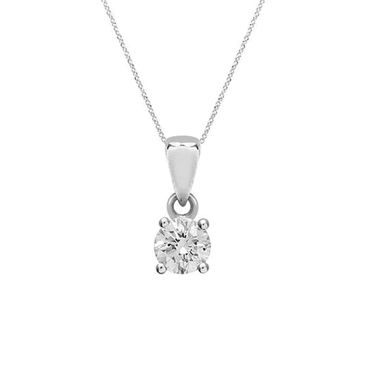 Baby Solitaire Diamond Necklace - Baby FitaihiBaby Solitaire Diamond Necklace