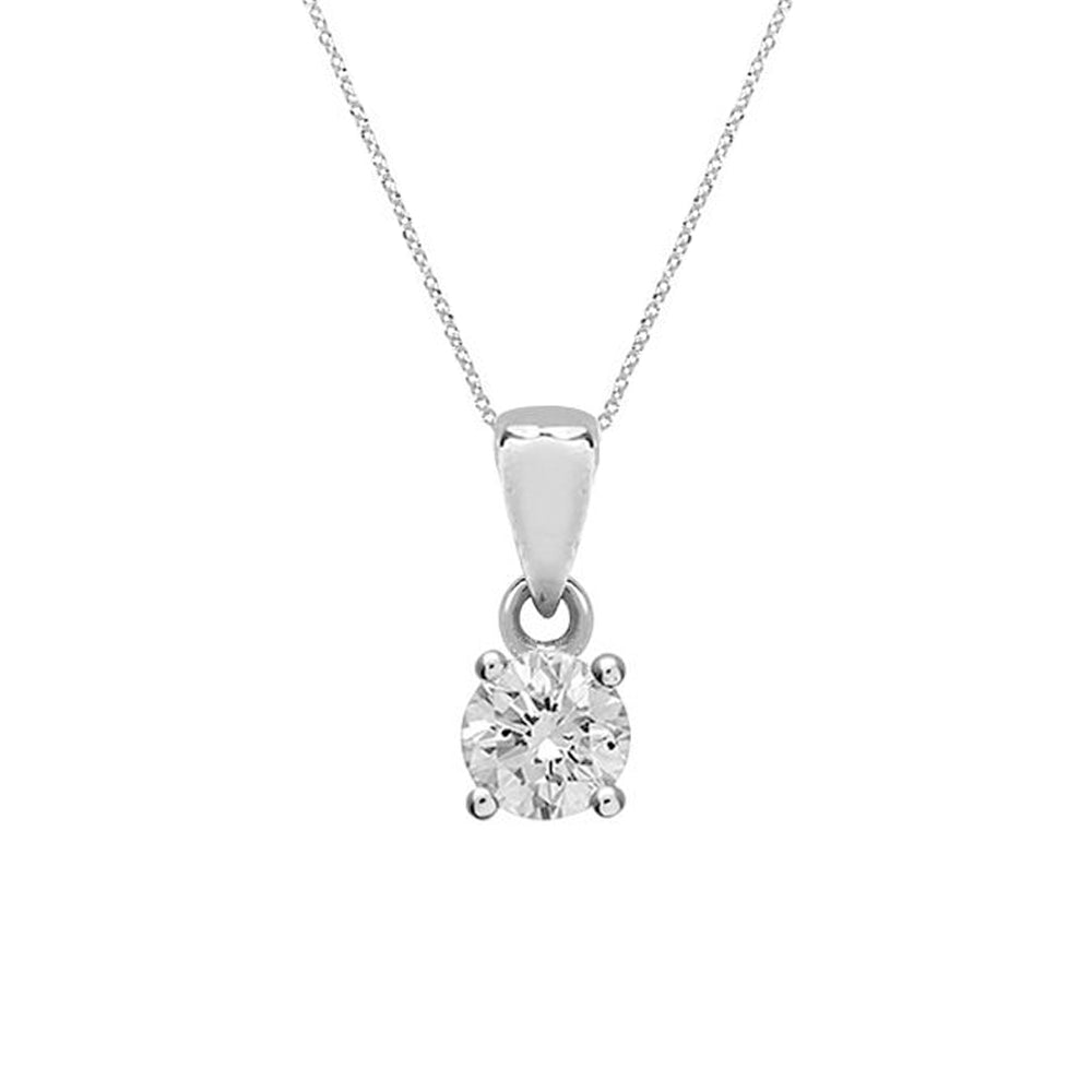 Baby Solitaire Diamond Necklace - Baby FitaihiBaby Solitaire Diamond Necklace
