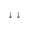 Blue Topaz Drop Earrings - Baby FitaihiBlue Topaz Drop Earrings